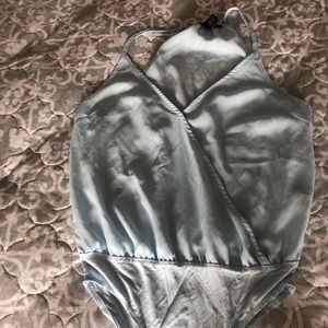 Forever 21 light blue bodysuit